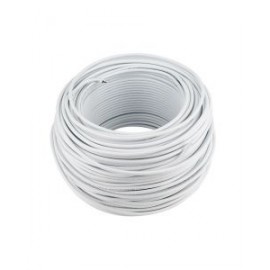 Cable ligero color blanco 12 AWG, 100m
