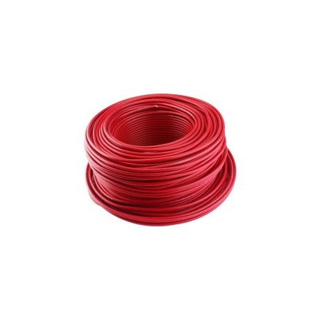 Cable ligero color rojo 10 AWG, 100m
